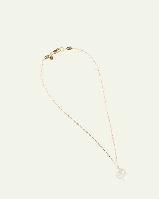 Supermoon Necklace with Pearl Pendant